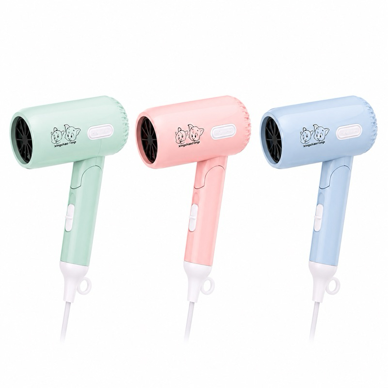 Secador Dobrável Portátil Compacto Leve e Ideal para Viagens 110V em Cores Pastel