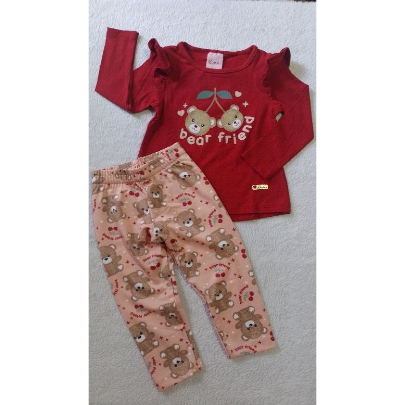 Conjunto meia estação infantil menina criança disponível no tamanho p baby até 3 anos