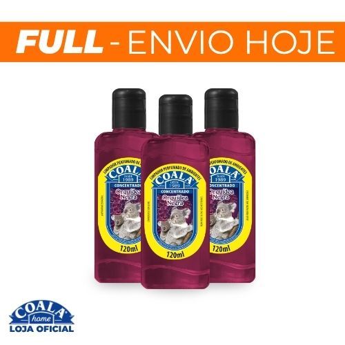 Kit 3 Limpadores Coala Orquídea Negra 120 ml
