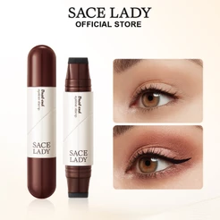 Delineador Duplo Carimbo SACE LADY Olhos Esquerdo Direito Impermeável Não Borra Iniciantes