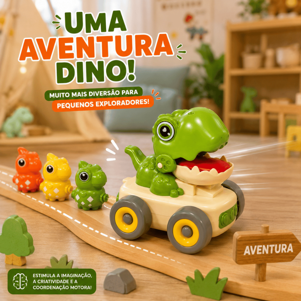 Carrinho Baby Dino Com Fricção E Apito · foto 2