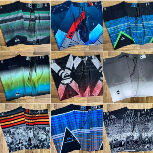 Kit com 2 Bermudas de surf Masculina no tecido tactel com elastano