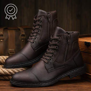 Coturno Masculino Cano Curto Casual com Zíper Lateral | Confortável | Solado Antiderrapante Bota Masculina para Trabalho