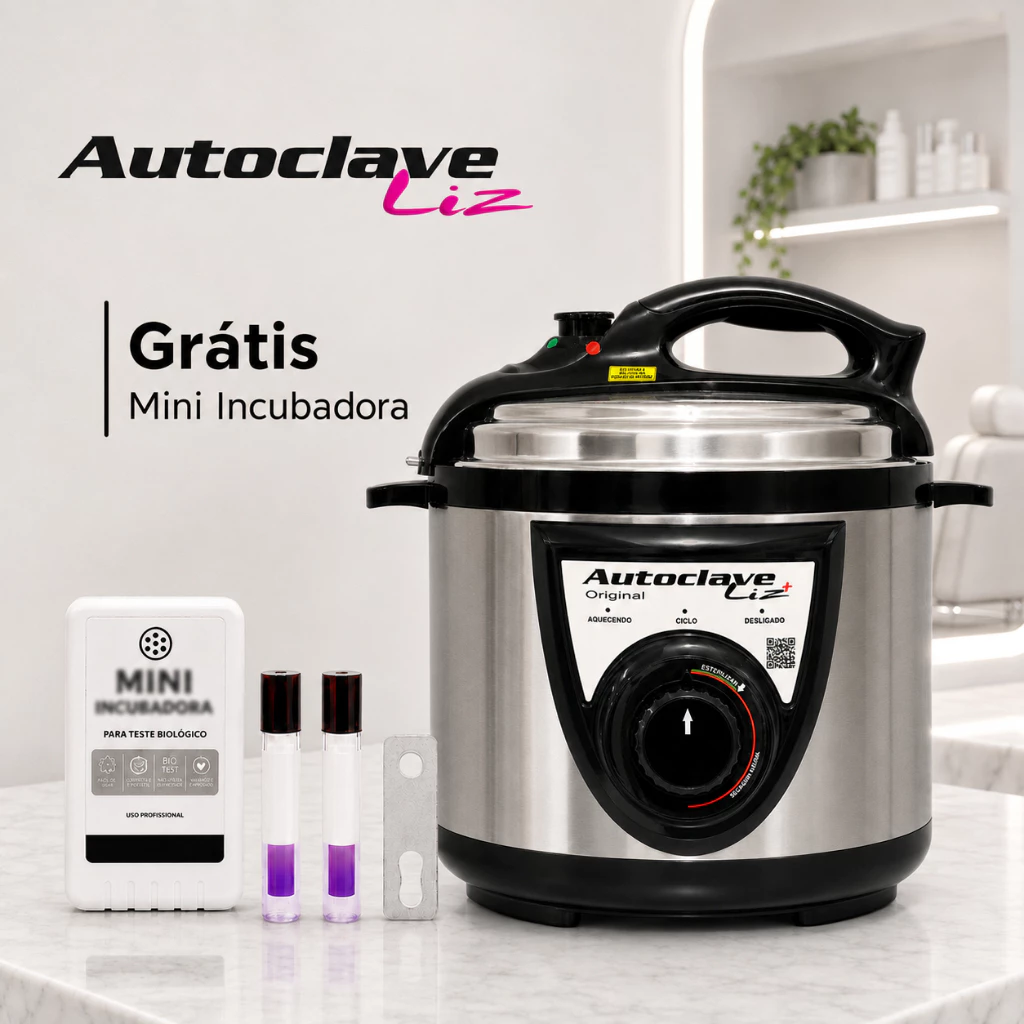 Autoclave Liz Registrada Anvisa Incluso Incubadora e Kit Teste
