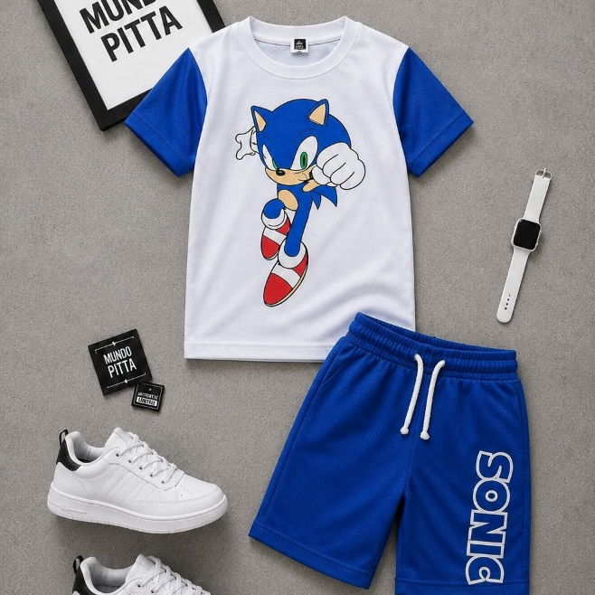 Conjunto Infantil Masculino Estiloso Camisa Bermuda Menino 2 a 14 Anos