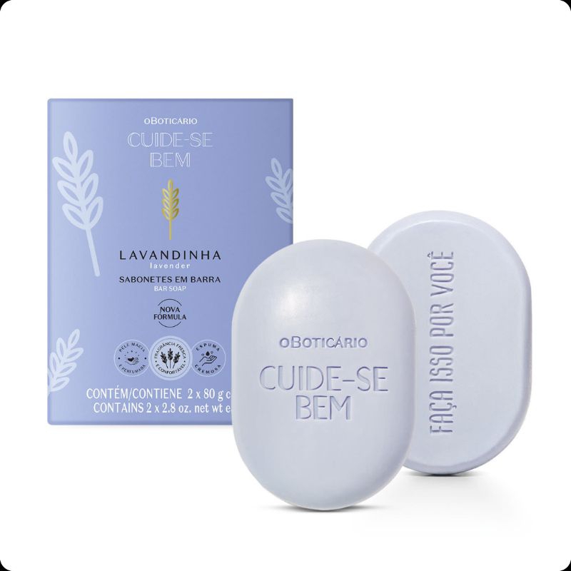 Kit Sabonete Em Barra Cuide-se Bem Lavandinha 2x80G