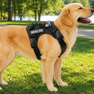 Peitoral para Cachorro Refletivo Médio e Grande Porte  Reforçado com Regulagem Ajuste Confortável