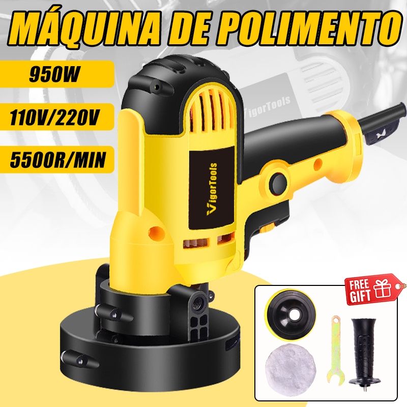 110/220V Politriz Lixadeira Multifunções 950W 5 Polegadas Uso Profissional