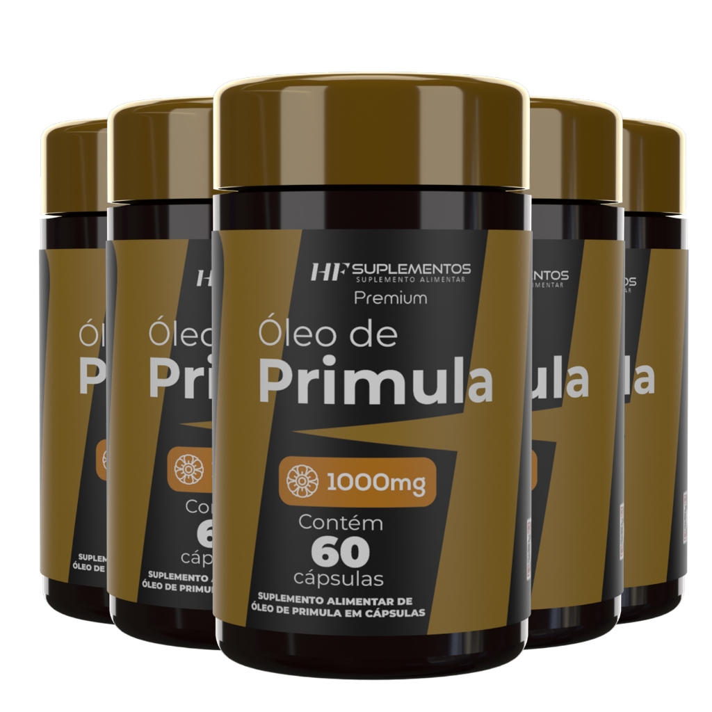 5X ÓLEO DE PRIMULA 1000MG PREMIUM 60CAPS