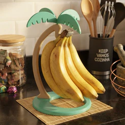 Suporte para Bananas Decorativo em Formato de Palmeira Porta Bananas Fruteira de Bancada