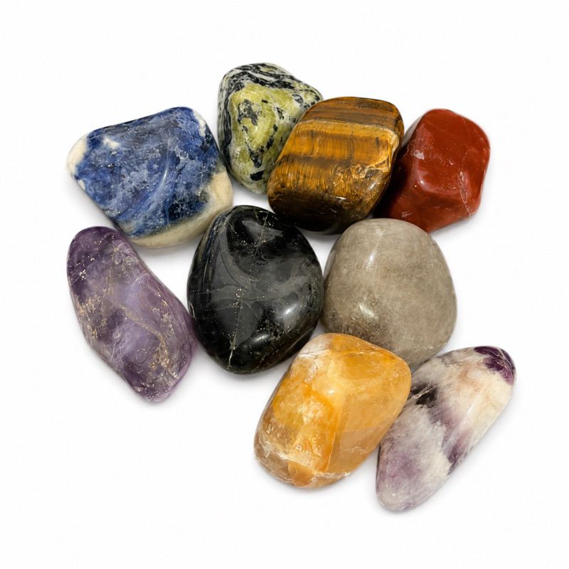 Monte Seu Kit de Pedras Roladas Naturais Brasileiras Escolha Seus Cristais 2 a 4 cm
