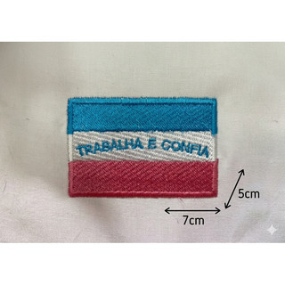 patch bordado bandeira do estado  do  Espírito Santo com termocolante