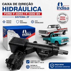 Caixa De Direção Hidráulica Ford F1000 F2000 F4000 3.9 4.2 1977 a 1992 Sistema ZF Nova
