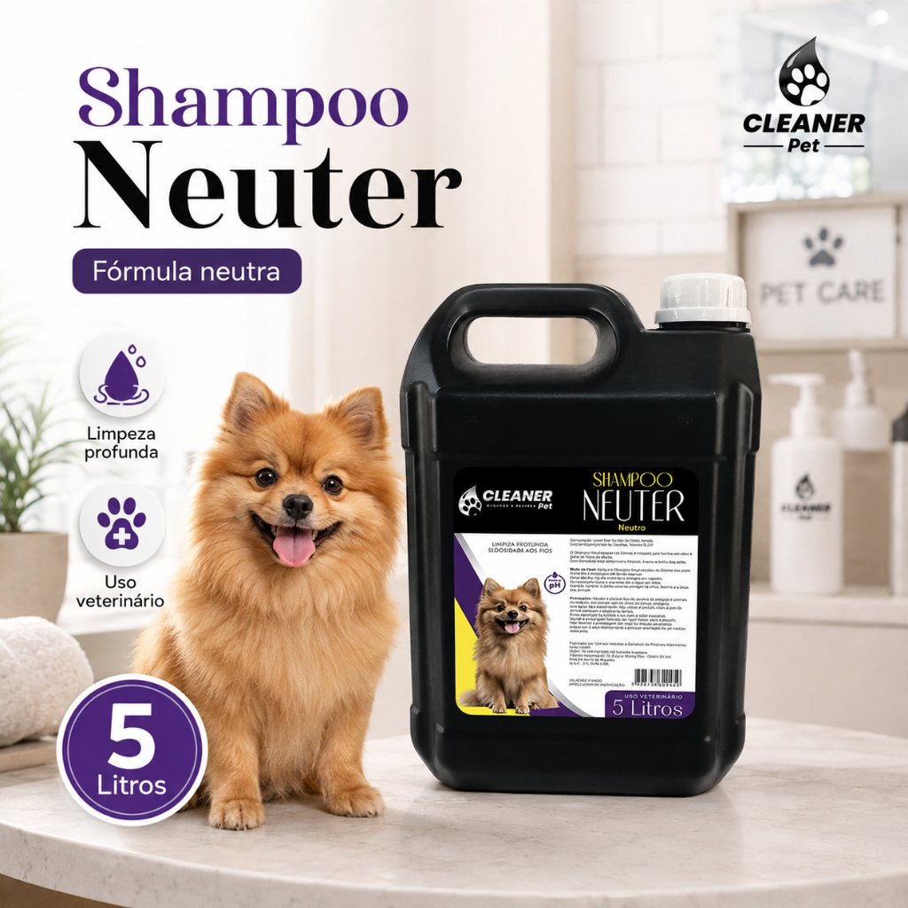 Shampoo Profissional Neutro para Cachorro 5L