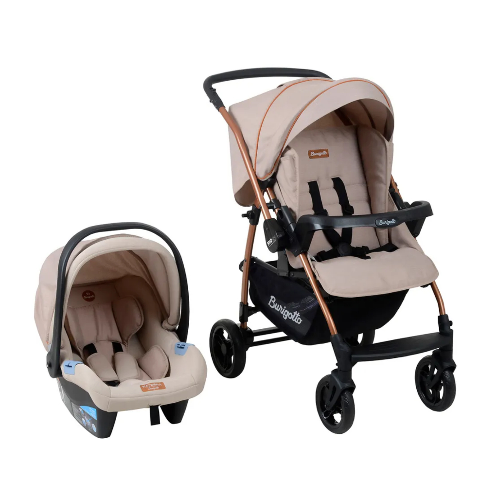 Carrinho com Bebe Conforto Rio 22 Até 22kg Cor Mon Amour Burigotto