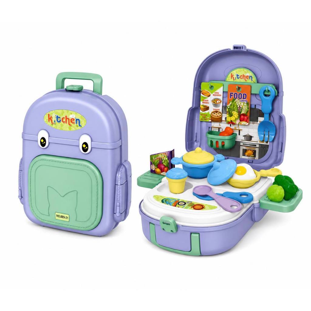 Kit Cozinha Infantil Maleta Cozinha Brinquedo Infantil Panelinhas Acessórios