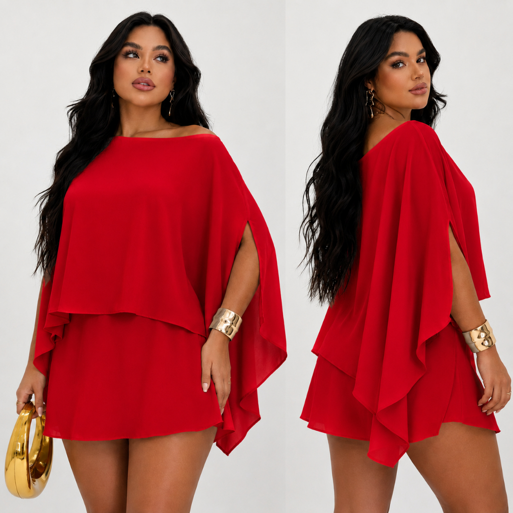 Conjunto Feminino 3 Peças Tecido Duna Top + Capa Boho + Short Saia Look Estiloso e Confortável.