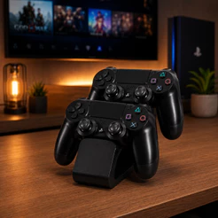 Suporte Controle PS4 Duplo Base Organizador para 2 Controles