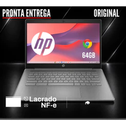 Chromebook HP Intel SSD 64gb DDR4 HDMI Bluetooth WiFi Webcam