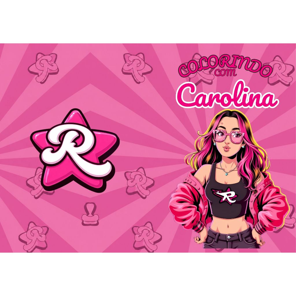 Kit Livrinho de Colorir Personalizado para Aniversário | EMILLY VICK | 16 Desenhos | Lembrancinha Infantil Tamanho 20x14