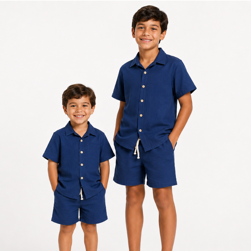 Conjunto Infantil Mauricinho linho de menino 2 a 14 anos Conjunto infantil menino Roupa infantil ROUPA MENINO