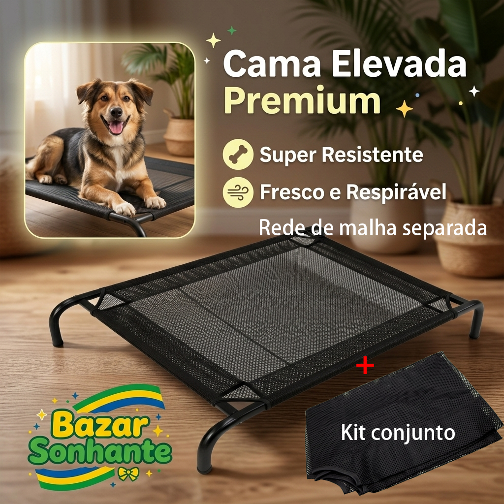 Lançamento Cama Pet Suspensa - Impermeável, Respirável, Lavável - Para Cães e Gatos