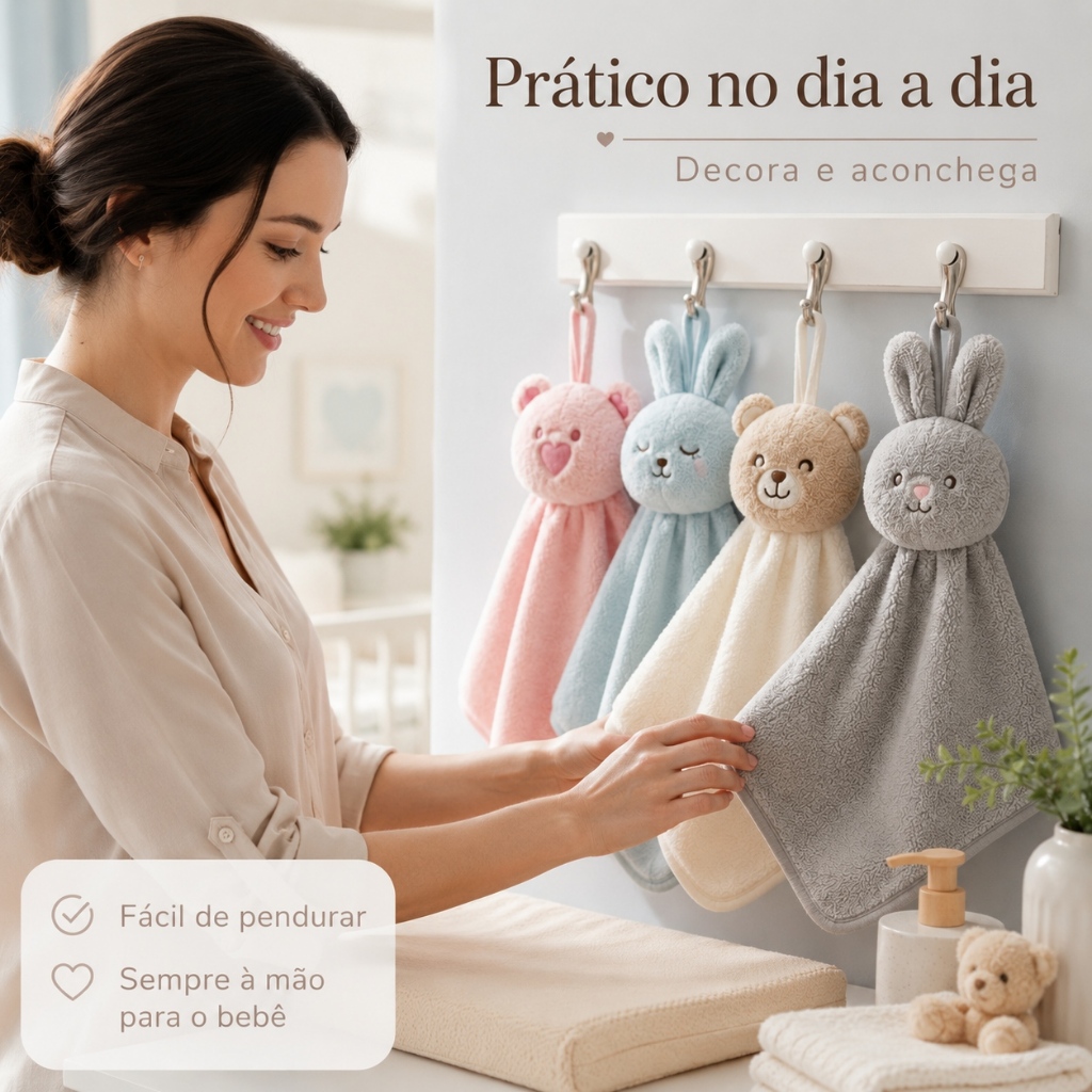 Pano Toalha Naninha Infantil Manta de Apego Bichinho Pelúcia Macia Bebê Cores Variadas Atacado — imagem 2 de 2