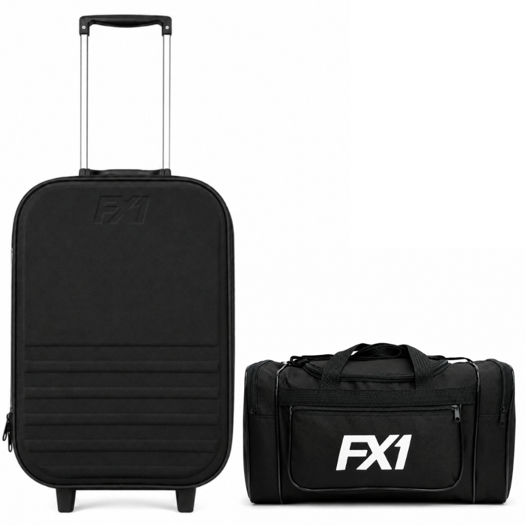 Kit Bolsa de Viagem Transversal + Mala de Bordo 10kg com Medidas ANAC