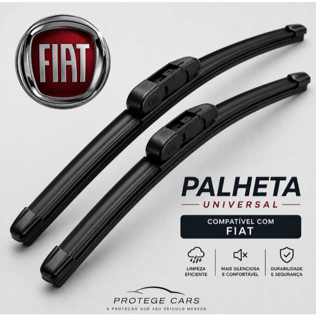 kit par de palheta dianteiro Fiat limpador de parabrisa silicone otimo resistente Palio Siena Strada