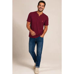 Polo Masculina Gola Portuguesa Polo Wear Vinho