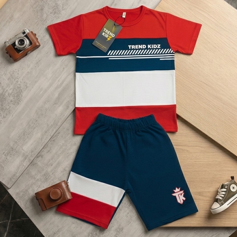Conjunto Infantil Menino Estiloso Tendência Top Masculino Verão 2027 Camisa e Bermuda 1 a 14 anos Juvenil