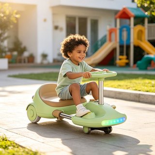 🔥Carrinho elétrico infantil com corpo retrátil, 12V, bateria de alta capacidade, brinquedo elétrico para bebê