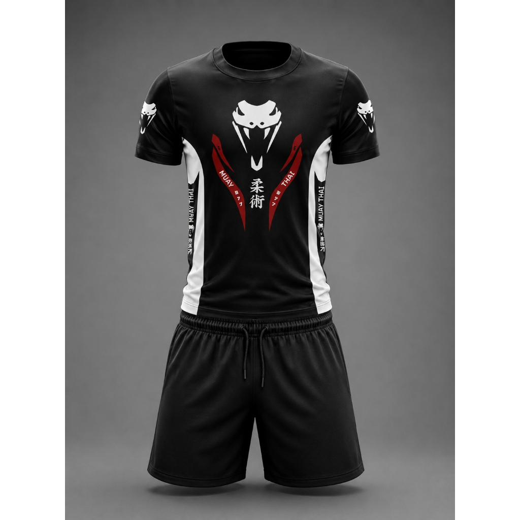 Conjunto Short+Camiseta VNM de Academia Masculino DRYFIT Premium Short+Camisa Treino Esportiva Gym