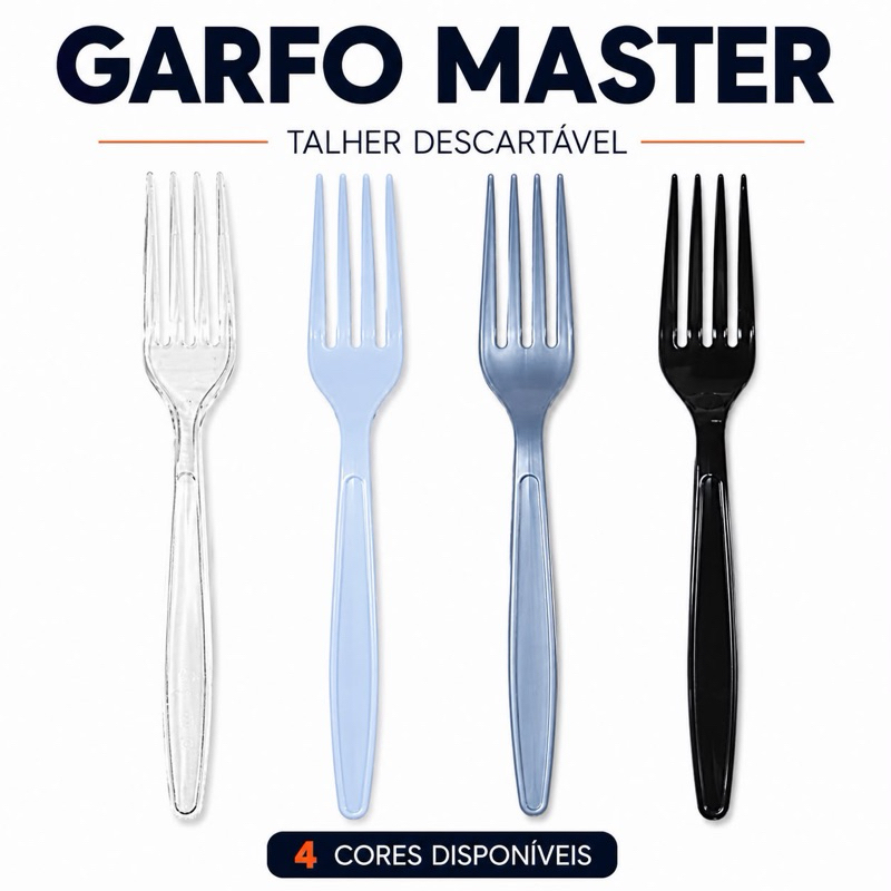 Kit Talheres Extra Forte - Garfo, Faca e Colher - 50 a 300 UN