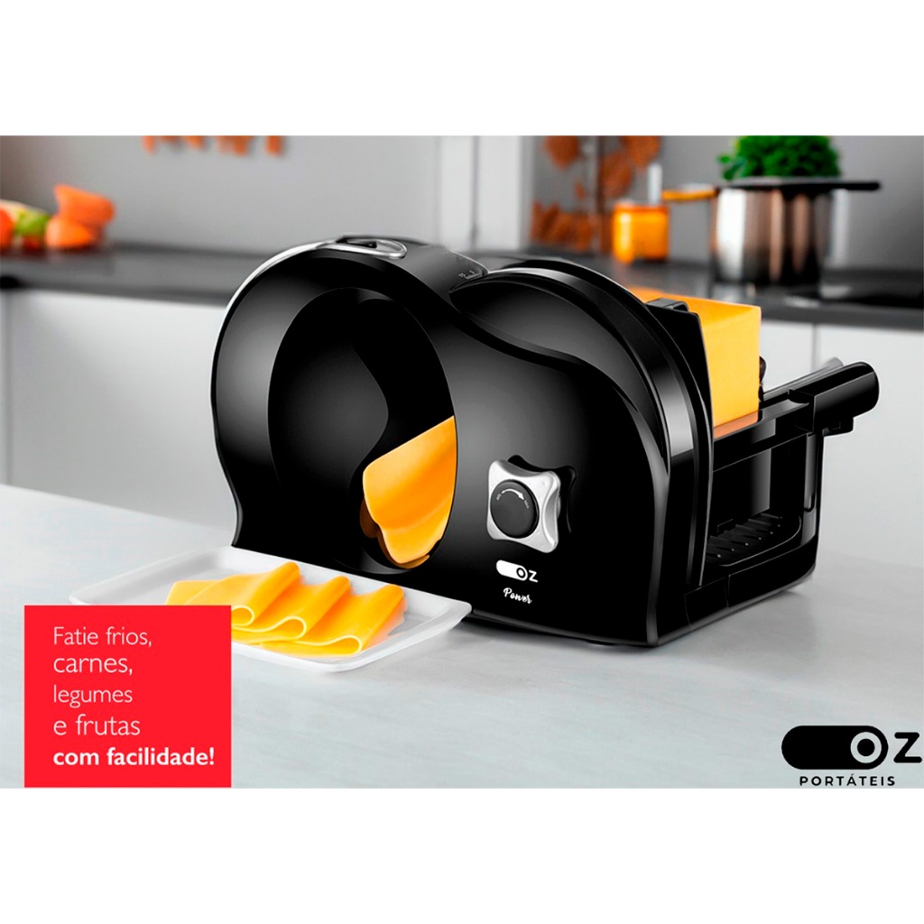 Multifatiador Fatiador Elétrico Oz Fa4615 150W Cortador De Frios Embutidos · foto 2
