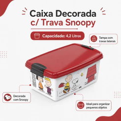 Caixa Plástica Organizadora Infantil Multiuso 4,2L