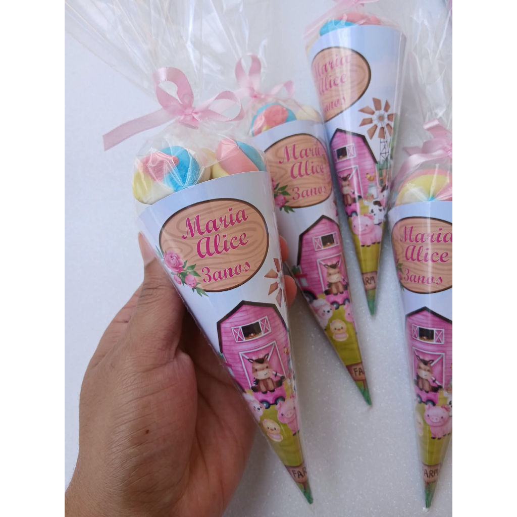 Lembrancinhas personalizadas tema Fazendinha Menina - Lembrancinhas de aniversário fazendinha Menina