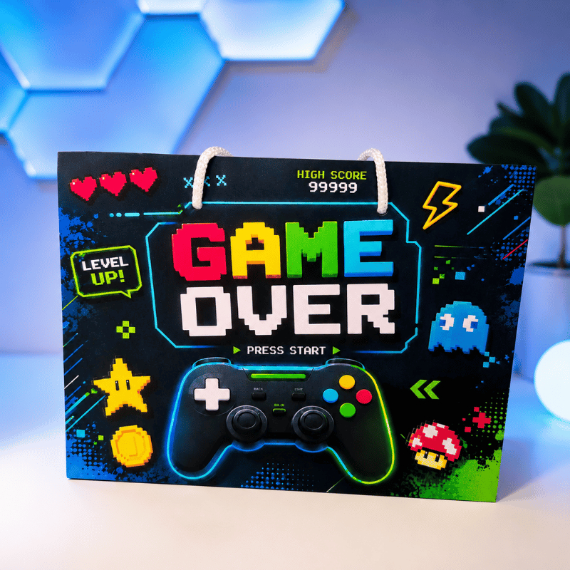 Sacolinha Preta Video Game | Sacolinha Festa Video game, gamer- Pegue-e-monte