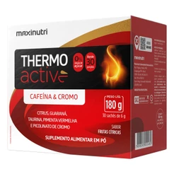 Thermo Active Cafeína 180mg 30 Sachês Frutas Cítricas Maxinutri
