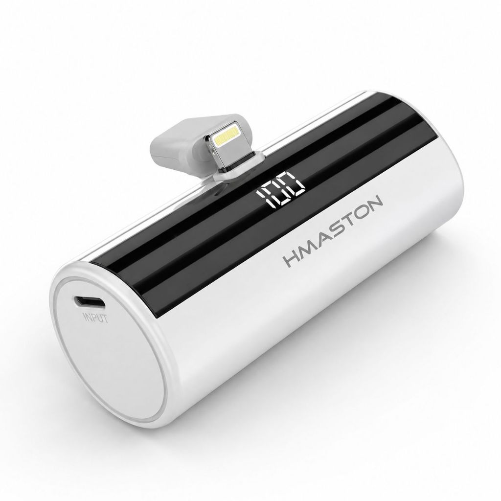 Power Bank Cápsula Criativa Peining 5000mAh Portátil Compatível Lightining Carregador de Bolso