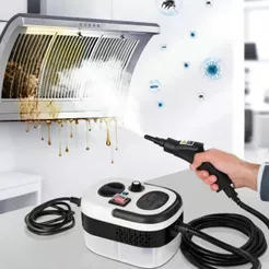 Limpador a Vapor Portátil Alta Pressão Higienizador Limpeza Pesada Cozinha Banheiro Fogão Estofados