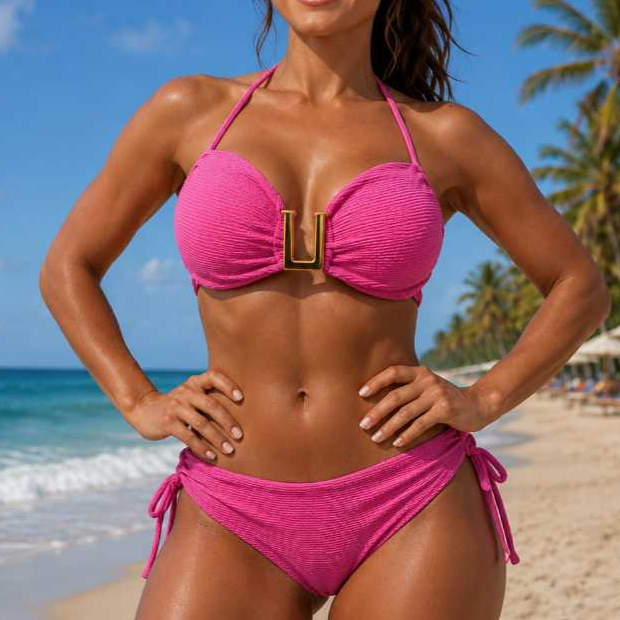 Biquini Com Bojo Biquini Moderno Biquini Verão Biquini Tendência Biquini Com Detalhe Dourado Moda Praia