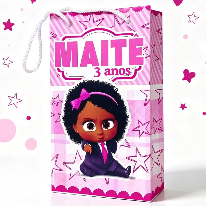 SACOLINHAS SURPRESA PERSONALIZADAS - Aniversário Festa PODEROSA CHEFINHA - Lembrancinhas - Kit PEGUE E MONTE