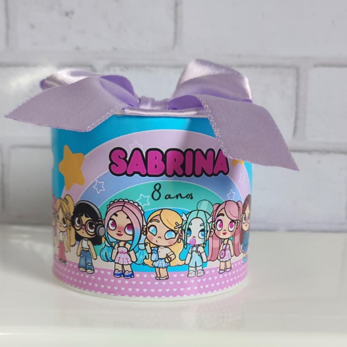 Kit Tubolatas personalizadas 5x6 - Lembrancinha de aniversário Avatar World / Diversos temas, Maternidade, Chá de bebê, 