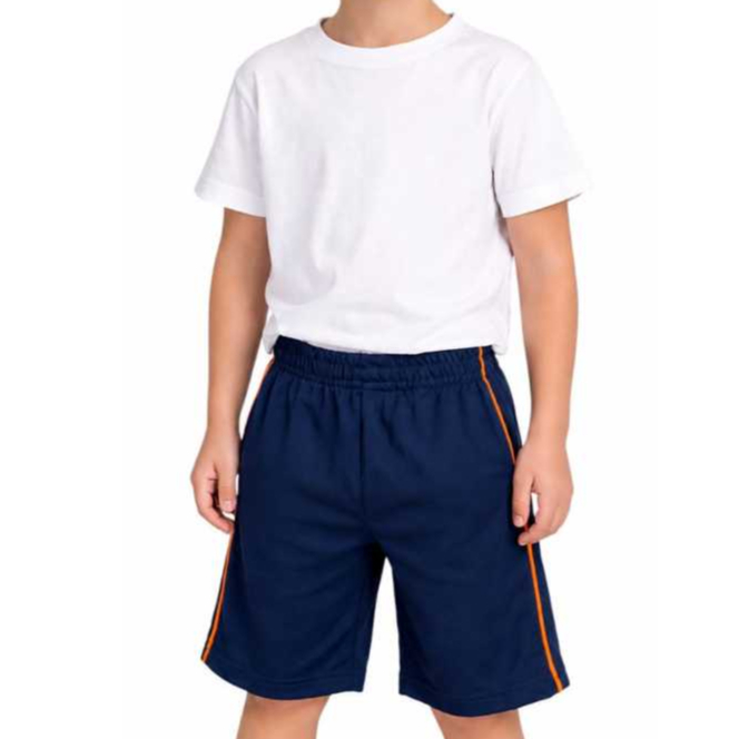 Bermuda Masculina de Helanca com frise lateral cor laranja direto da Fábrica LYNAR MODAS