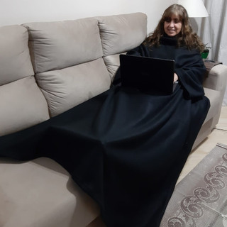 cobertor com mangas