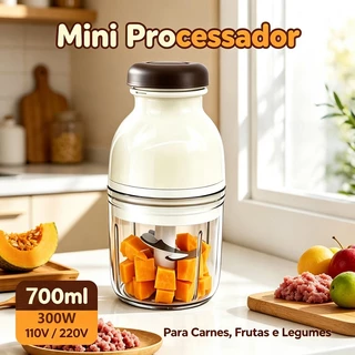 Mini processador elétrico de 700 ml