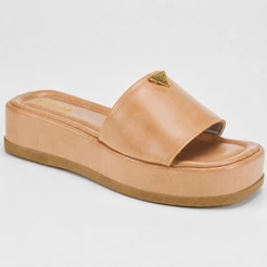 Sandália Feminina Shekinah Flatform Tamanco Chinelo Confortável Macia Tira Larga Lançamento