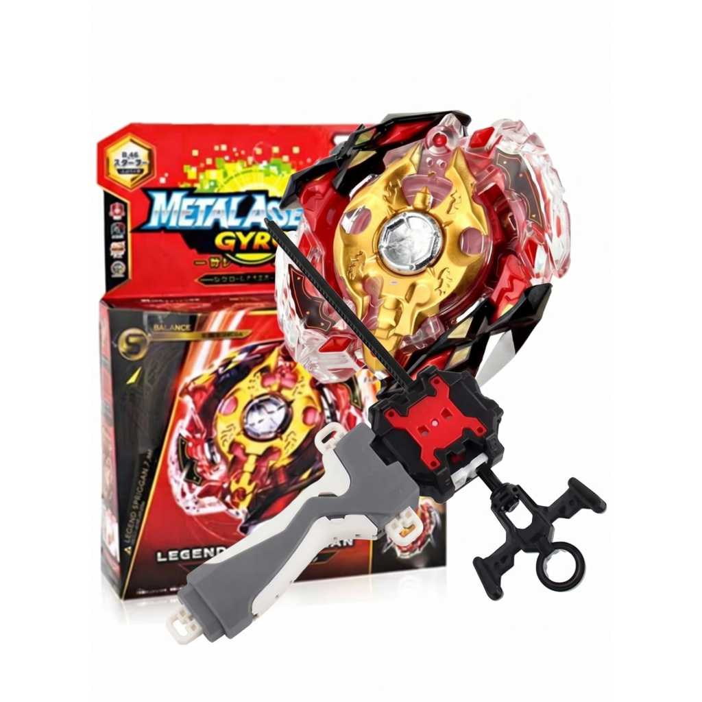 Pião com Lançador B86 Legend Spriggan + lançador com Grip