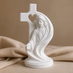 ESCULTURA DE JESUS DECORAÇÃO RELIGIOSA EM IMPRESSÃO 3D
